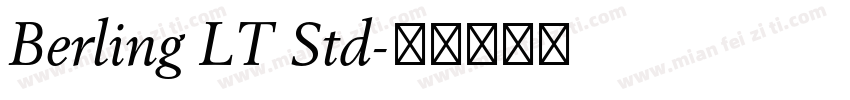 Berling LT Std字体转换